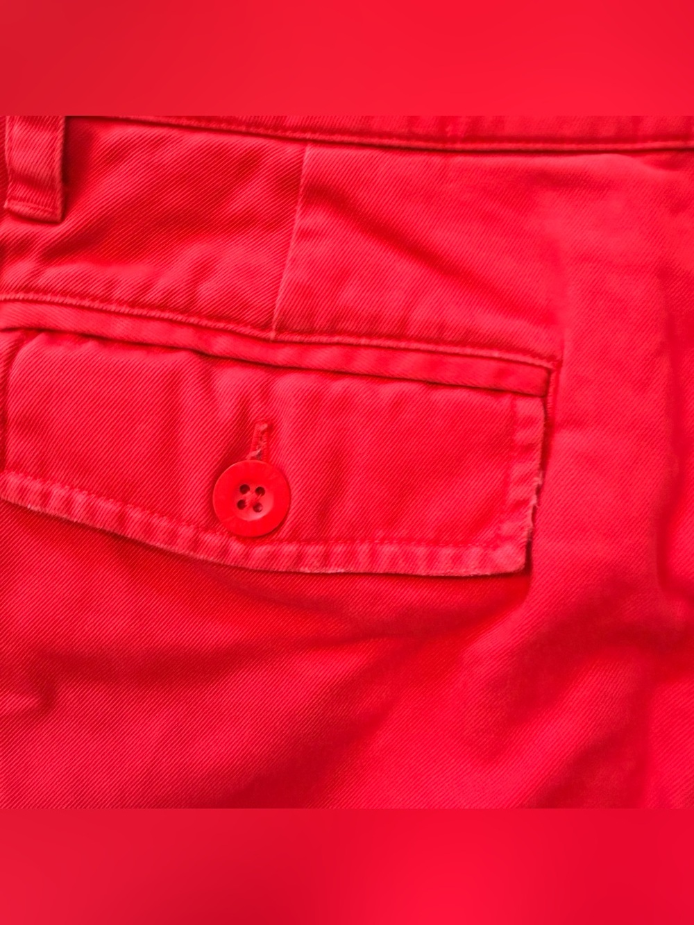 VTG 2007 Victoria’s Secret PINK Y2K University Campus Chino Shorts Red Size 10 - Picture 9 of 10